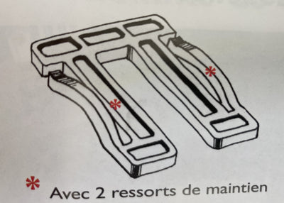 Systemcal - Cales fourchette avec ressort de maintien - PRUNIER SYSTEM+ GREENCASTOR