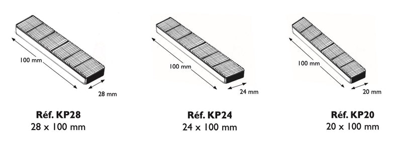 dimensions cale plastique KP28 KP24 KP20 Systemcal Prunier-System Greencastor